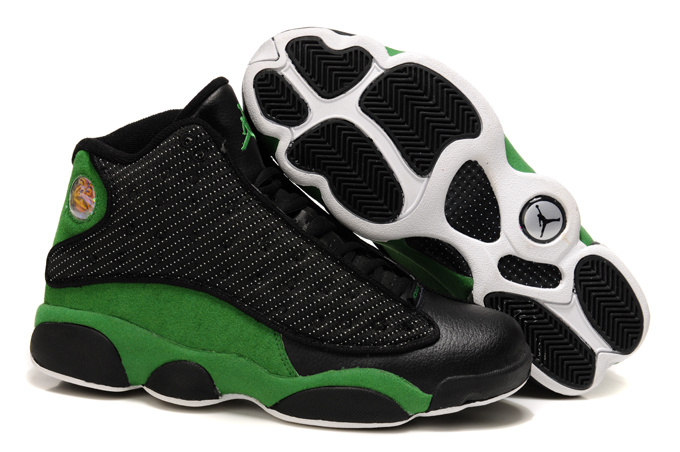 2013 Cool Air Jordan Retro 13 Black Green Shoes 2013 Cool Air Jordan Retro 13 Black Green Shoes