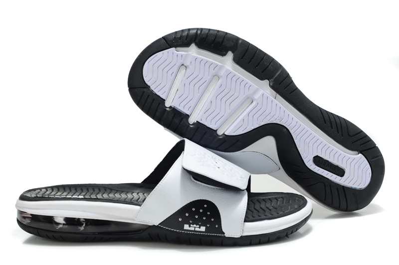 Nike Lebron James Massage Hydro Sandal White Black