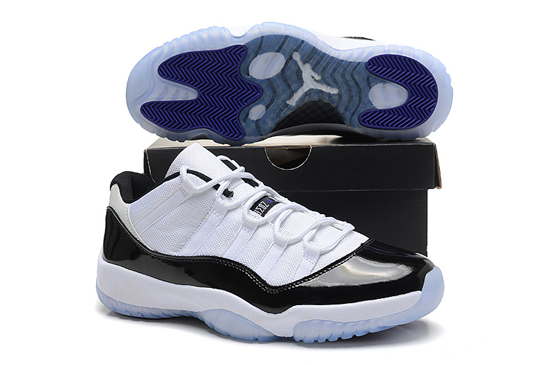 Nike Air Jordan 11 Low Concord Basketball Shoes White Black Blue