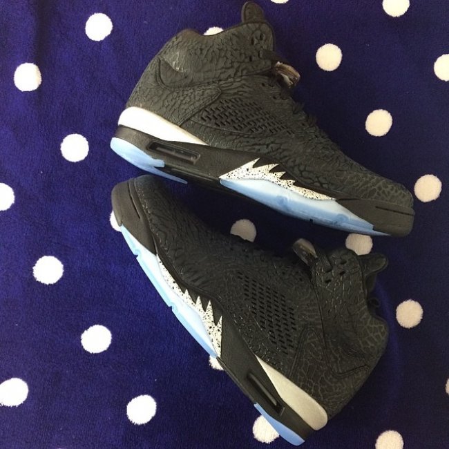 2014 Cheetah Print Jordan 5 Basketball Shoes Black White - Click Image to Close