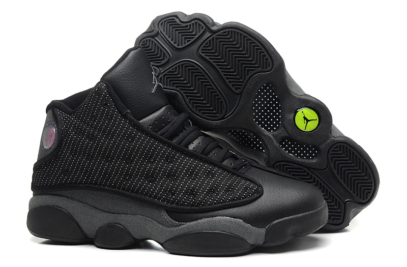 2014 Jordan 13 Retro Basketball Shoes All Black