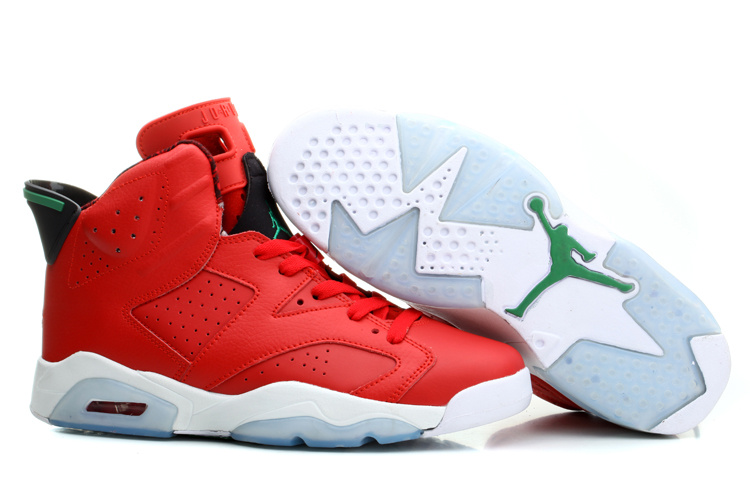 New Nike Jordan 6 MVP History Of Jordan Red White Green Shoes