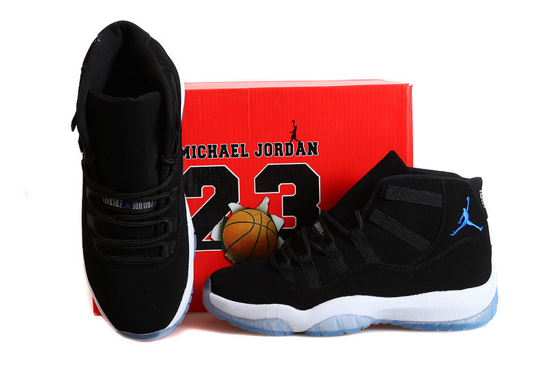 Nike Retro Jordan 11 Bred Nubuck Shoes Black Blue