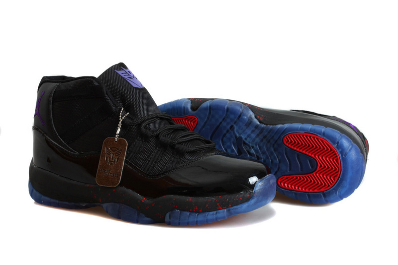 2014 Retro Jordan 11 Transformer Shoes Black Blue Red 2014 Retro Jordan 11 Transformer Shoes Black Blue Red