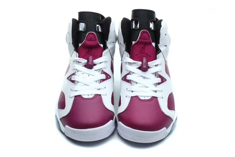 Nike Womens Jordan 6 White Pink Shoes