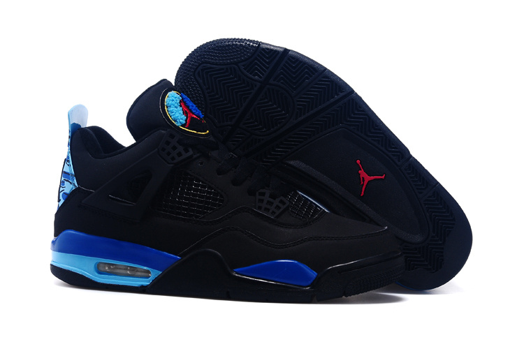 2015 Nike Air Jordan 4 And 8 Black Blue Red