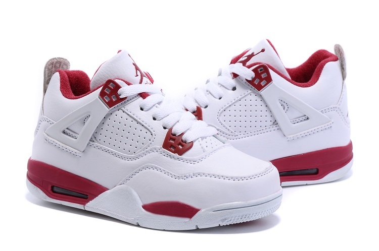 2015 Nike Kids Air Jordan 4 Retro White 