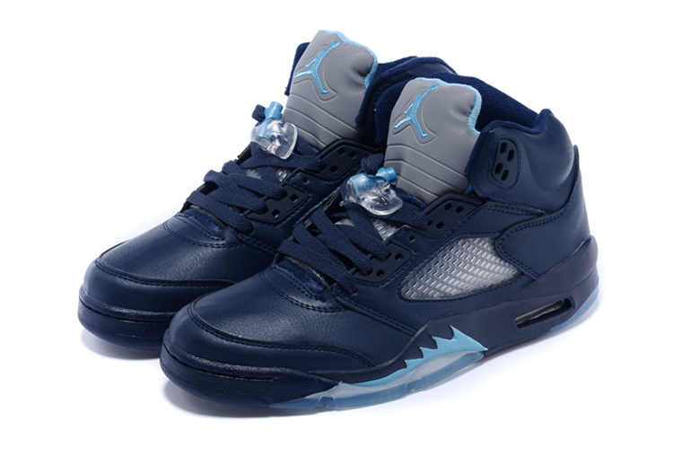 New Nike Air Jordan 5 Retro Sea Blue Shoes - Click Image to Close