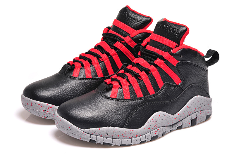 New Nike Air Jordan 10 Retro Black Red Shoes