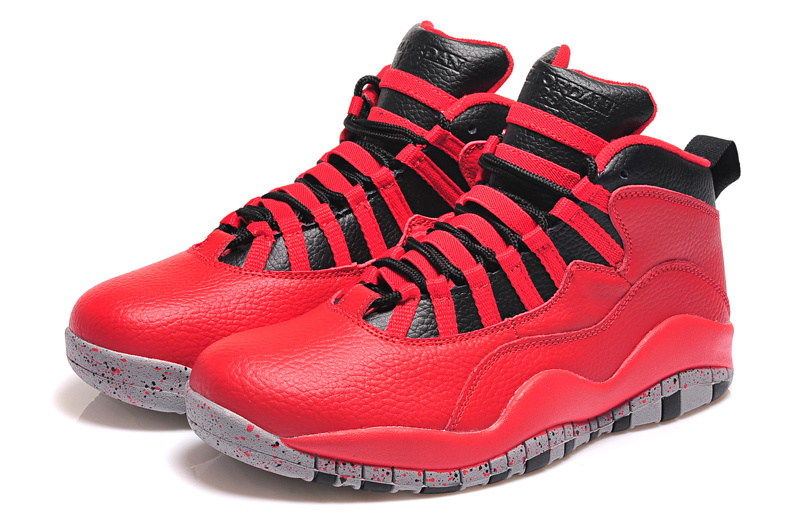 New Nike Air Jordan 10 Retro Red Black Shoes