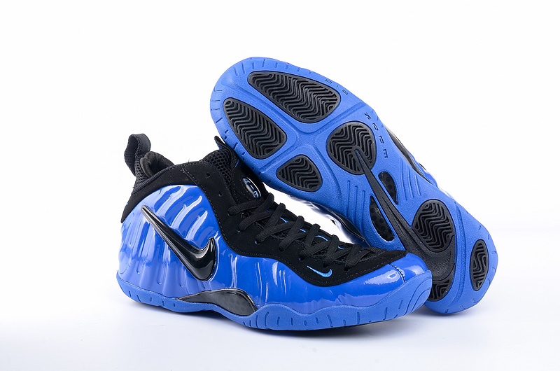 2016 Nike Air Foamposite Royal Blue Black Shoes