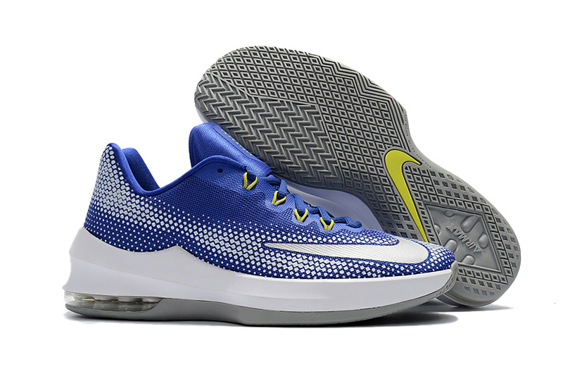 2017 Nike Air Zoom Cushion Basketball Shoes Blue White - Click Image to Close