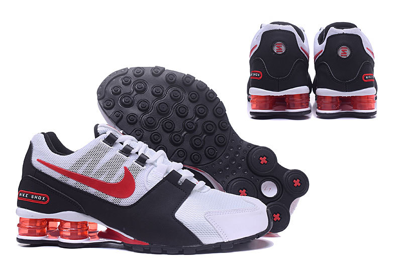 2017 Nike Shox Current White Black Red Shoes
