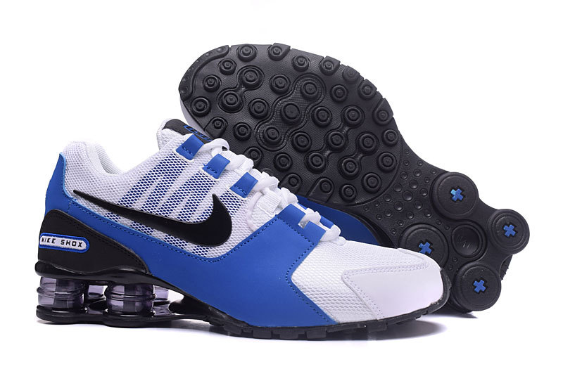 2017 Nike Shox Current White Blue Black Shoes