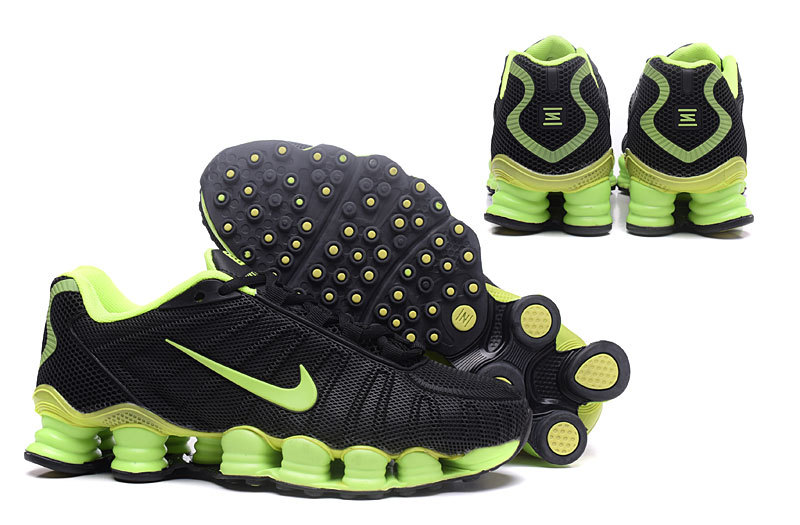 2017 Nike Shox TLX Black Fluorscent Green Shoes