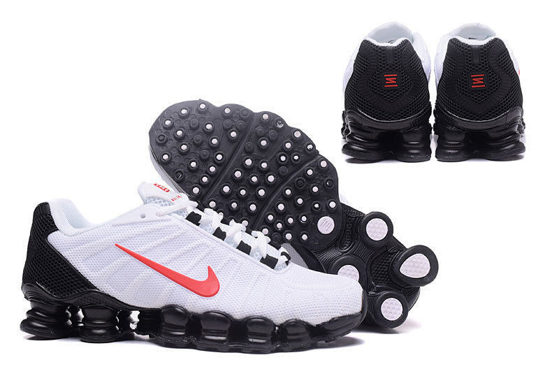 2017 Nike Shox TLX White Black Red Shoes