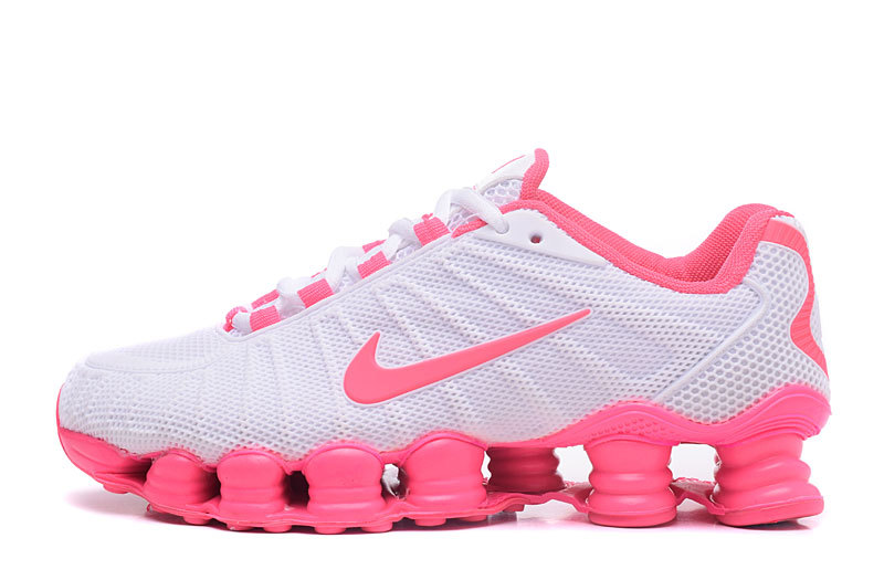 2017 Nike Shox TLX White Pink Shoes For Women