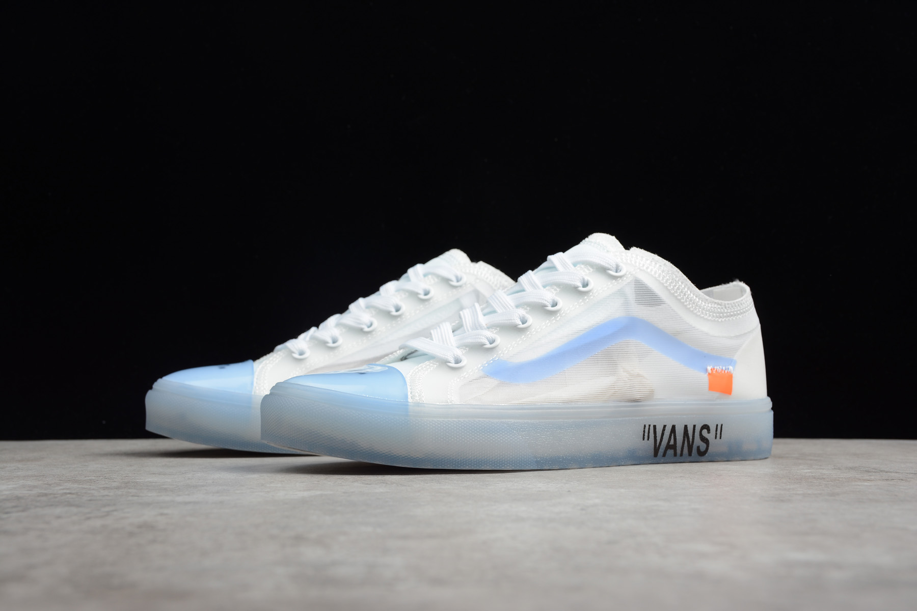 2018 mens and womens off white x vans old skool willy transparent white