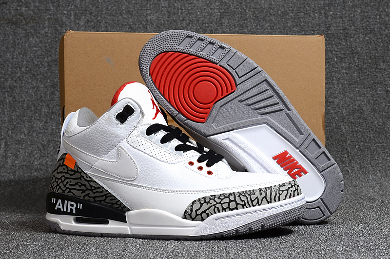 2018 off white x air jordan 3 white cement