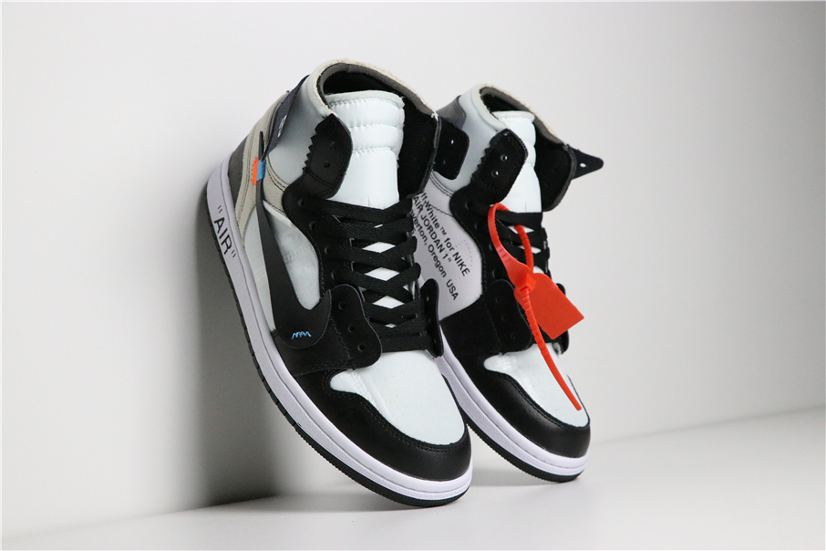 2018 off white x nike air jordan 1 black white