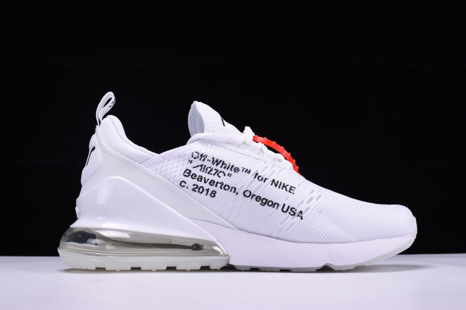 2018 off white x nike air max 270 white cone ice blue