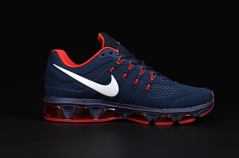 20K8 2010 Nike Air Max Tailwind 8 Deep Blue Red White KPU Shoes