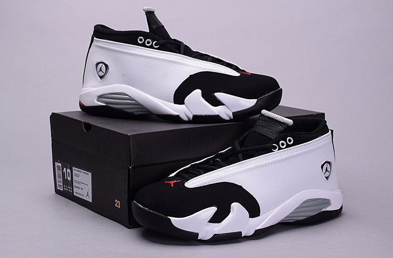 Nike Jordan 14 Low 30th Black White Red Shoes