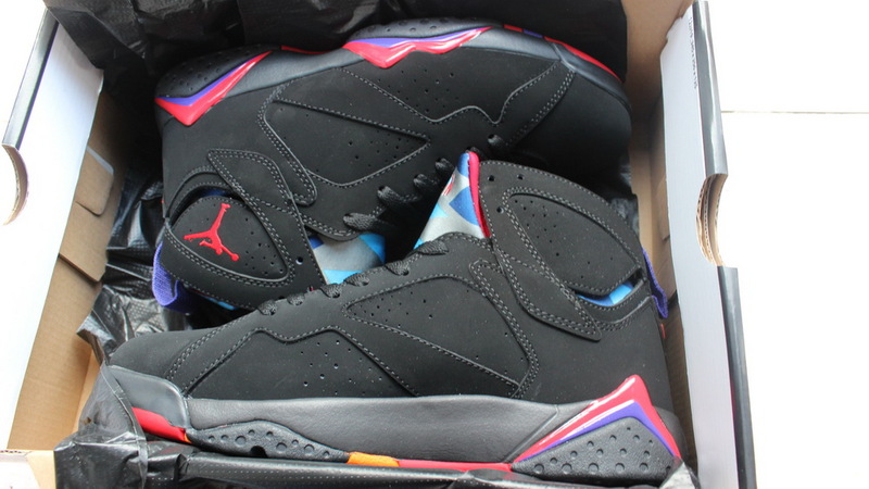 New Nike Air Jordan 7 Retro Black Purple Shoes