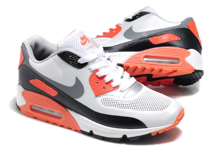 Nike Air Max 90 Mesh White Grey Red Shoes