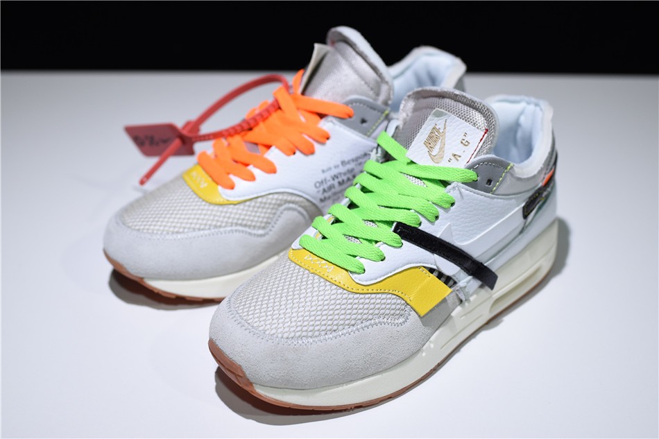 BespokeIND Nike Air Max 1 Custom 1987 WHITE EDITION Virgil Ablohs Off White