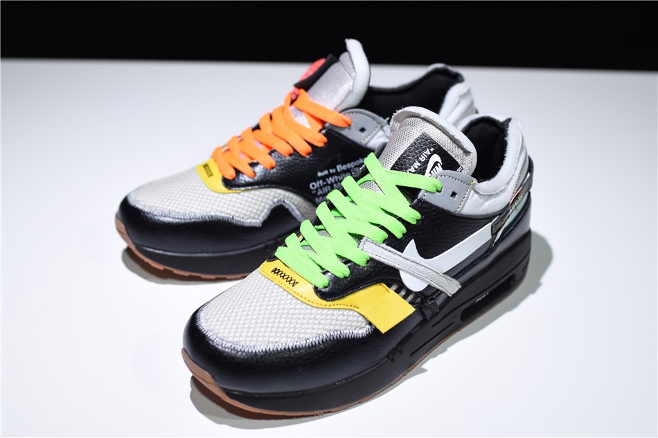 BespokeIND x Off White x Nike Air Max 1 in Black