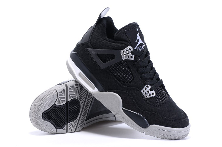 jordan 4 black and gray