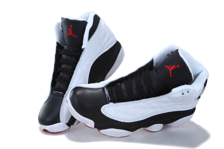 Nike Jordan 13 Womens Basketball Shoes White Black