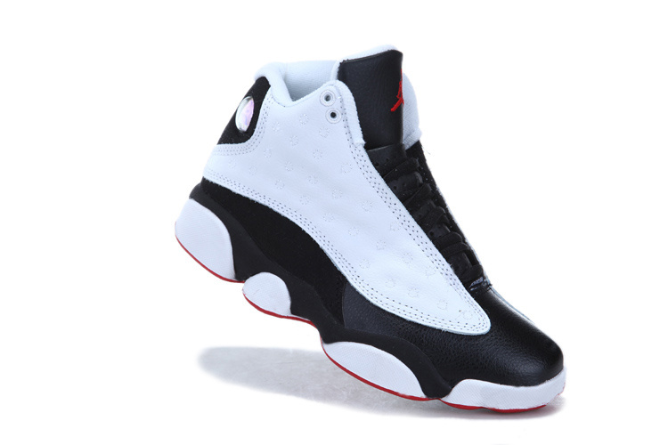 Nike Jordan 13 Womens Basketball Shoes White Black