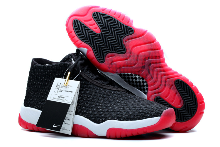 Nike Jordan Future Shoes Black White Red