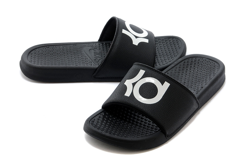 Nike Kevin Durant 6 Massage Hydro Sandal Black White Logo