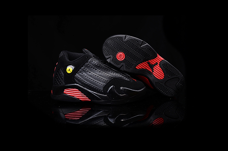 Nike Air Jordan 14 Retro Final Shot Black Red Kids' Shoes