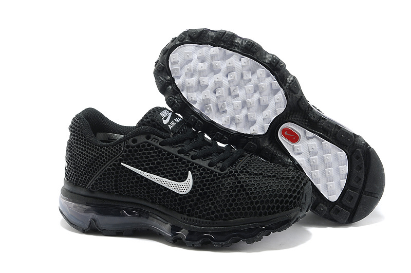 Kids Nike Air Max 2009 All Black Running Shoes