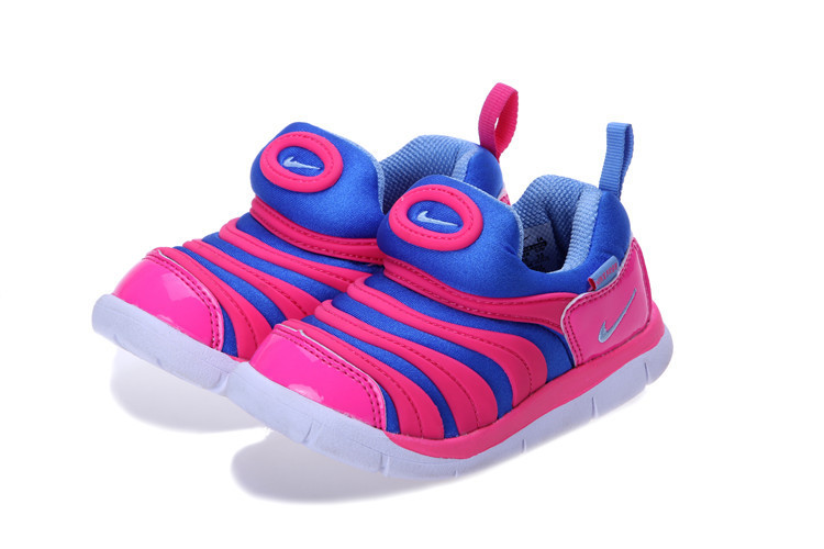 Nike Dynamo Free Blue Pink White Shoes For Kids