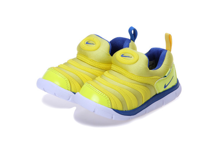 Nike Dynamo Free Yellow Blue Shoes For Kids