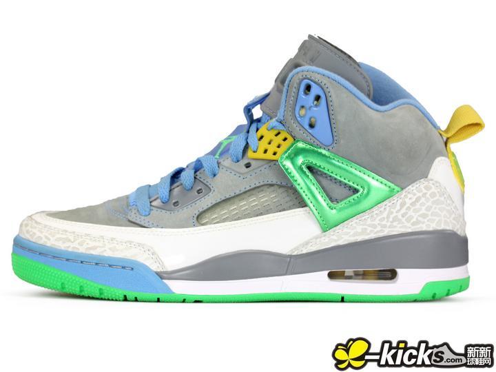 New Nike Air Jordan 3.5 Grey Blue Green Yellow Shoes