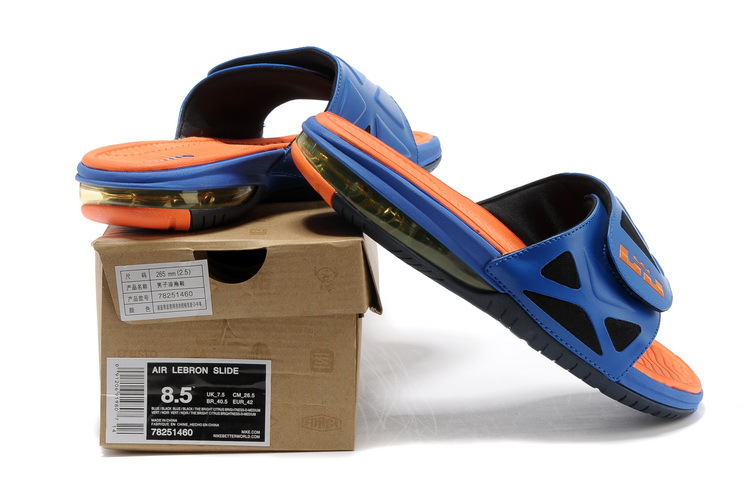 Nike Lebron James Hydro 10 Air Cushion Blue Orange Sandal