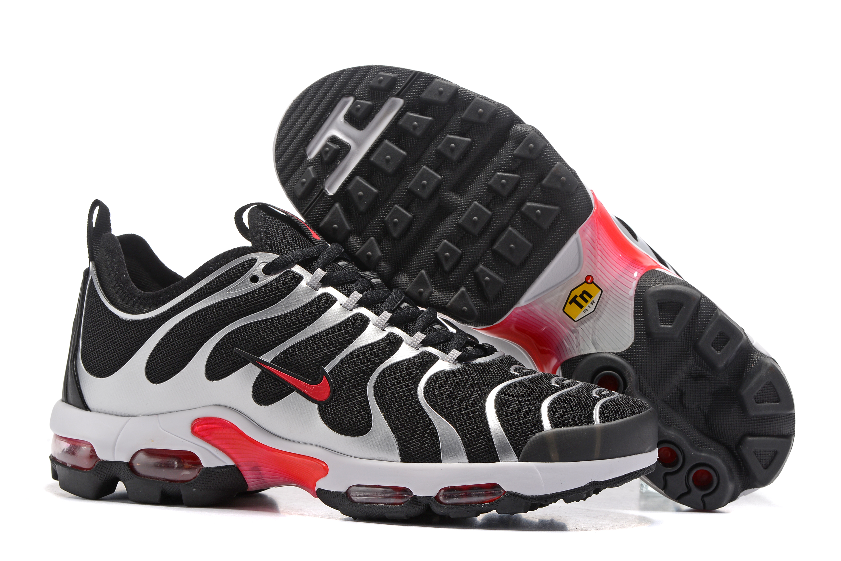 Nike Air Max Plus TN Black Silver Red Shoes