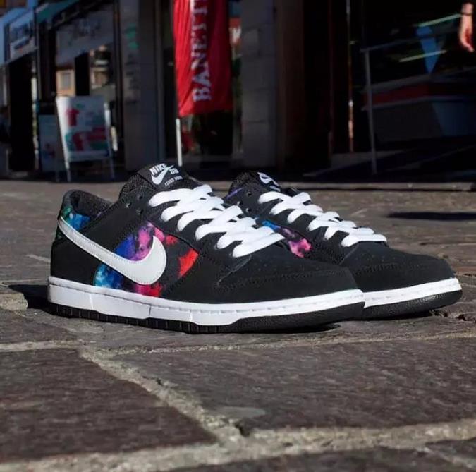 Women Nike Dunk SB Low IW Black Colorful Shoes