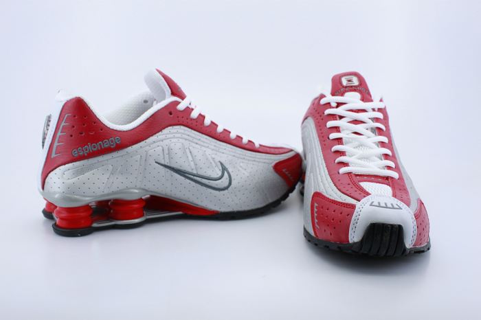 Mens Nike Shox R4 Red White Sport Footwear