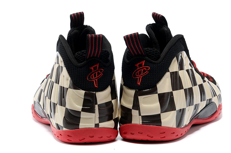 Nike Air Foamposite One Shooting Stars Black Coffe Red Shoes - Click Image to Close