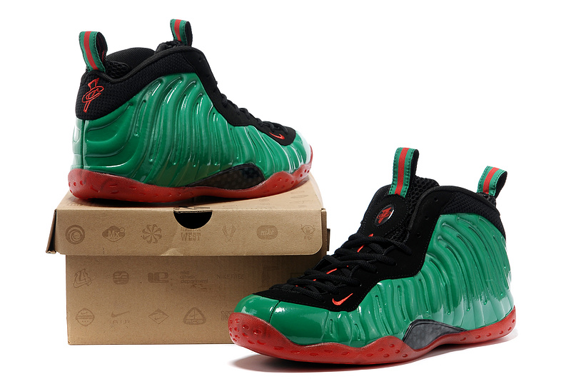 Nike Air Foamposite One Shooting Stars Black Green Red Shoes