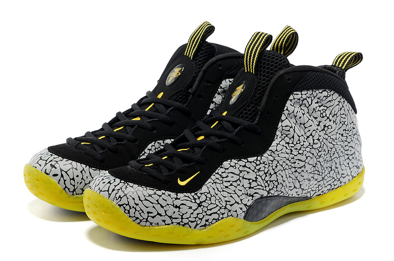 Nike Air Foamposite One Shooting Stars Black Grey Yellow Shoes