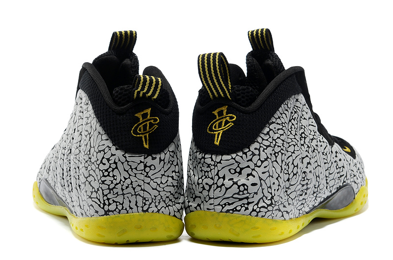 Nike Air Foamposite One Shooting Stars Black Grey Yellow Shoes - Click Image to Close