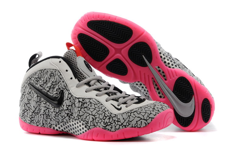 Nike Air Foamposite One Shooting Stars White Grey Pink Shoes